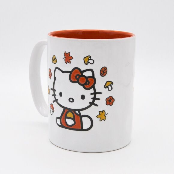Hello Kitty Fall Coffee Mug, Sanrio 16oz Large Ceramic Cup, Cute Autumn Gift - Picture 5 of 10